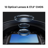 OBSBOT Tail 2 PTZR 4K Live Production Camera with AI Tracking 2.0 and 5x Optical Zoom (Black)