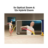 OBSBOT Tail 2 PTZR 4K Live Production Camera with AI Tracking 2.0 and 5x Optical Zoom (Black)