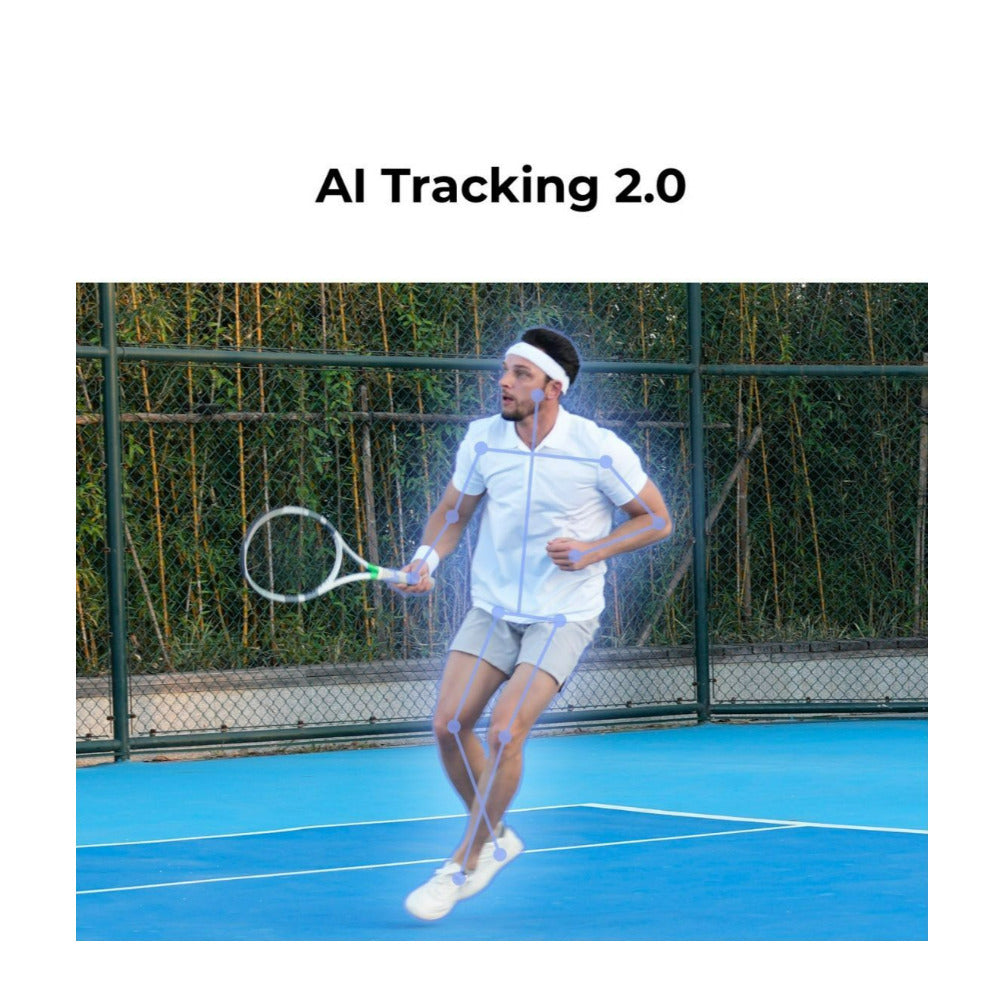 OBSBOT Tail 2 PTZR 4K Live Production Camera with AI Tracking 2.0 and 5x Optical Zoom (Black)