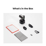 OBSBOT Tail 2 PTZR 4K Live Production Camera with AI Tracking 2.0 and 5x Optical Zoom (Black)