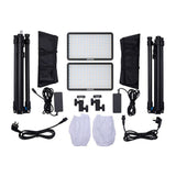 amaran Pano 60c 60W Output RGBWW Full Color Panel 2-Light Kit with 12 Lighting Effects (Charcoal)