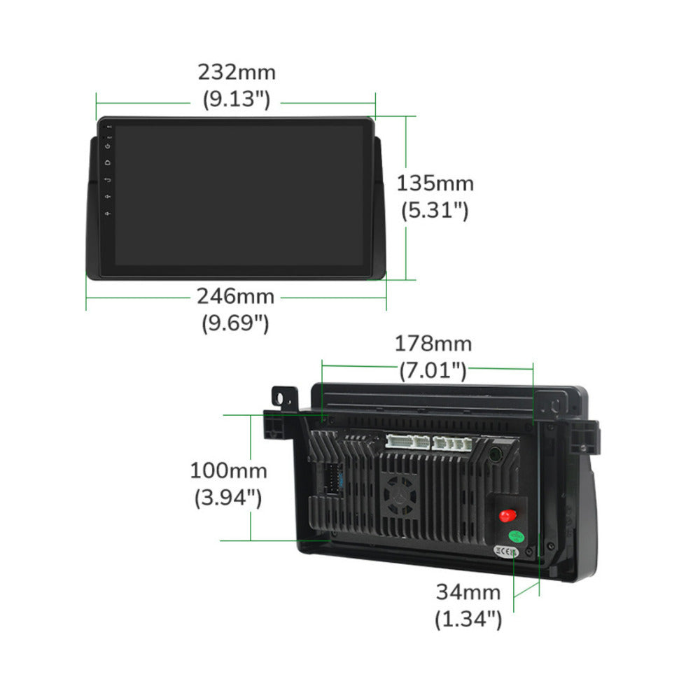 Eonon E46 Android 13 Wireless Apple CarPlay and Android Auto Car Stereo for 1998-2006 BMW 3 Series