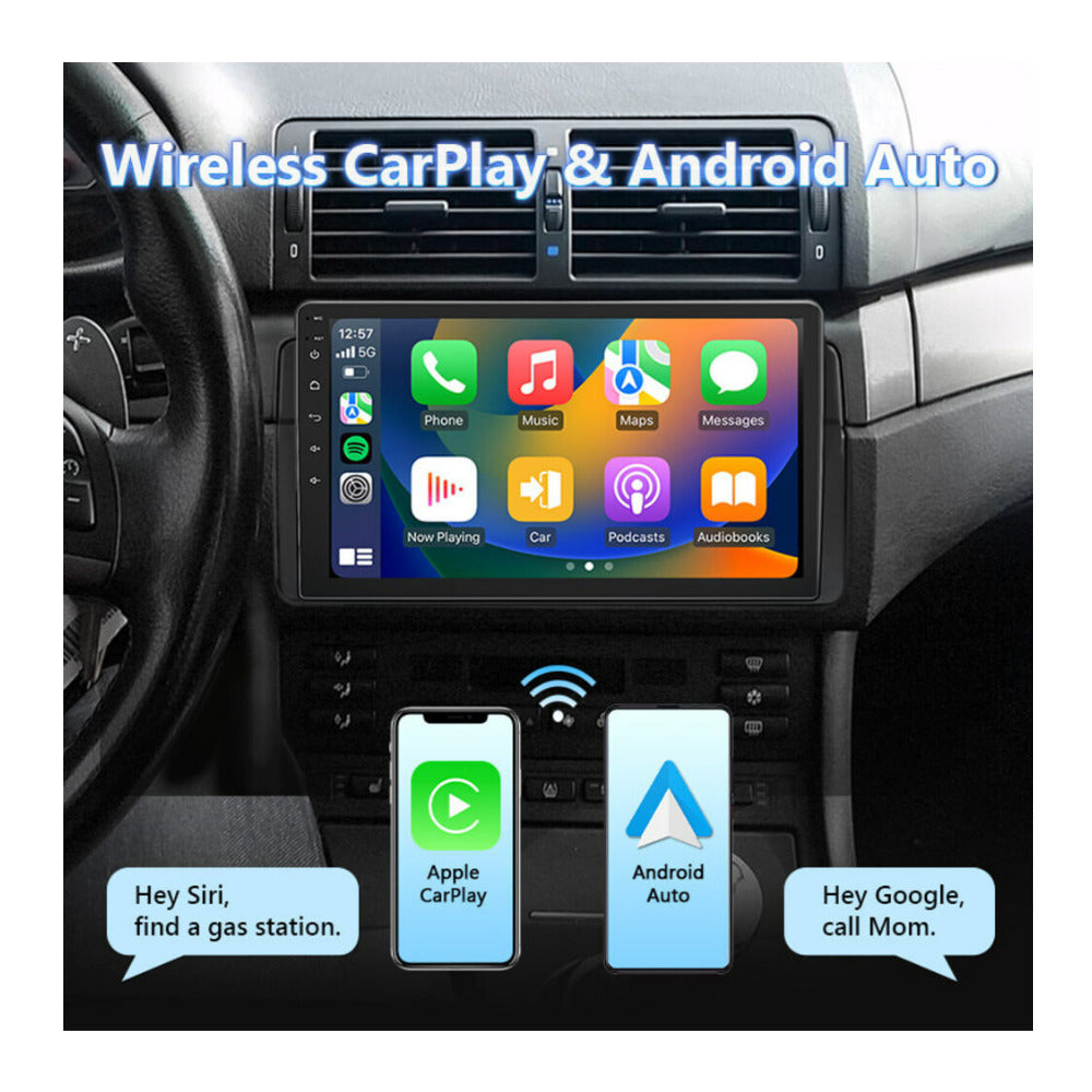 Eonon E46 Android 13 Wireless Apple CarPlay and Android Auto Car Stereo for 1998-2006 BMW 3 Series