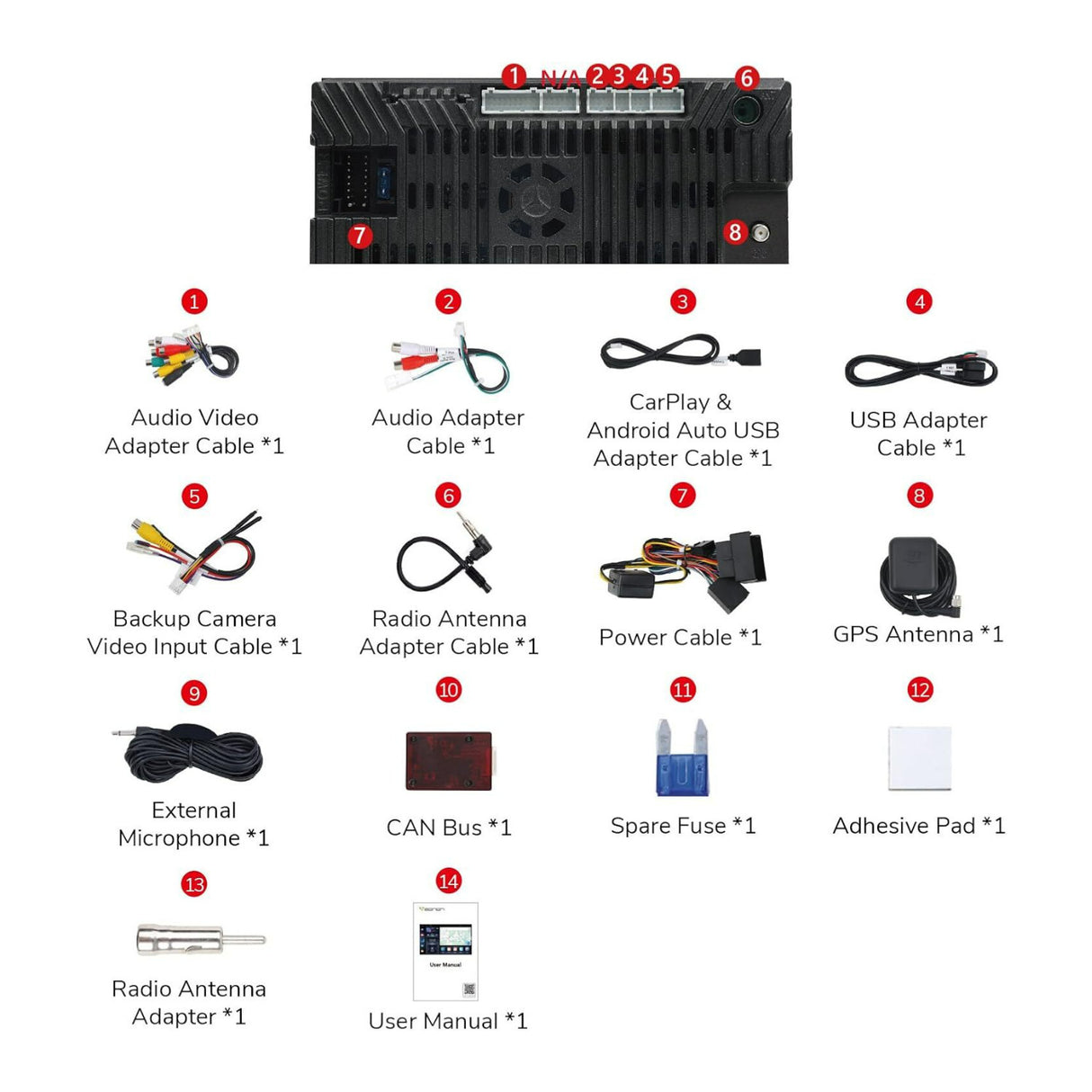 Eonon E46 Android 13 Wireless Apple CarPlay and Android Auto Car Stereo for 1998-2006 BMW 3 Series