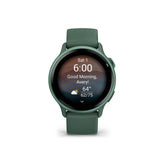 Garmin vivoactive 6 GPS Smartwatch (Metallic Jasper Green with Jasper Green Band)