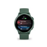 Garmin vivoactive 6 GPS Smartwatch (Metallic Jasper Green with Jasper Green Band)