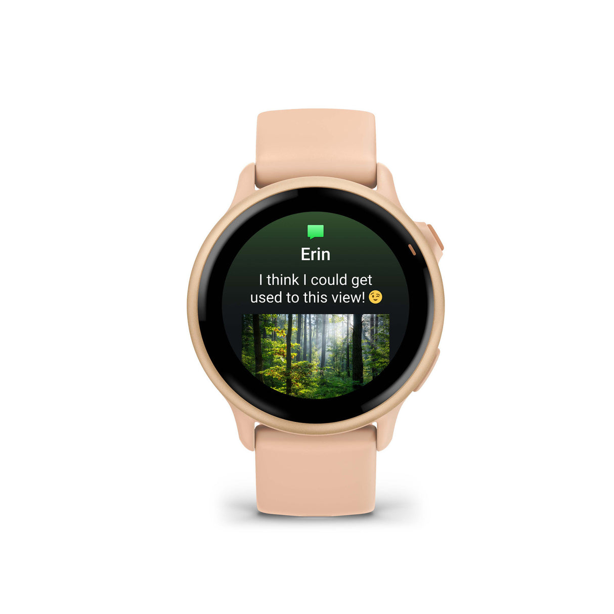 Garmin vivoactive 6 GPS Smartwatch (Metallic Pink Dawn with Pink Dawn Band)