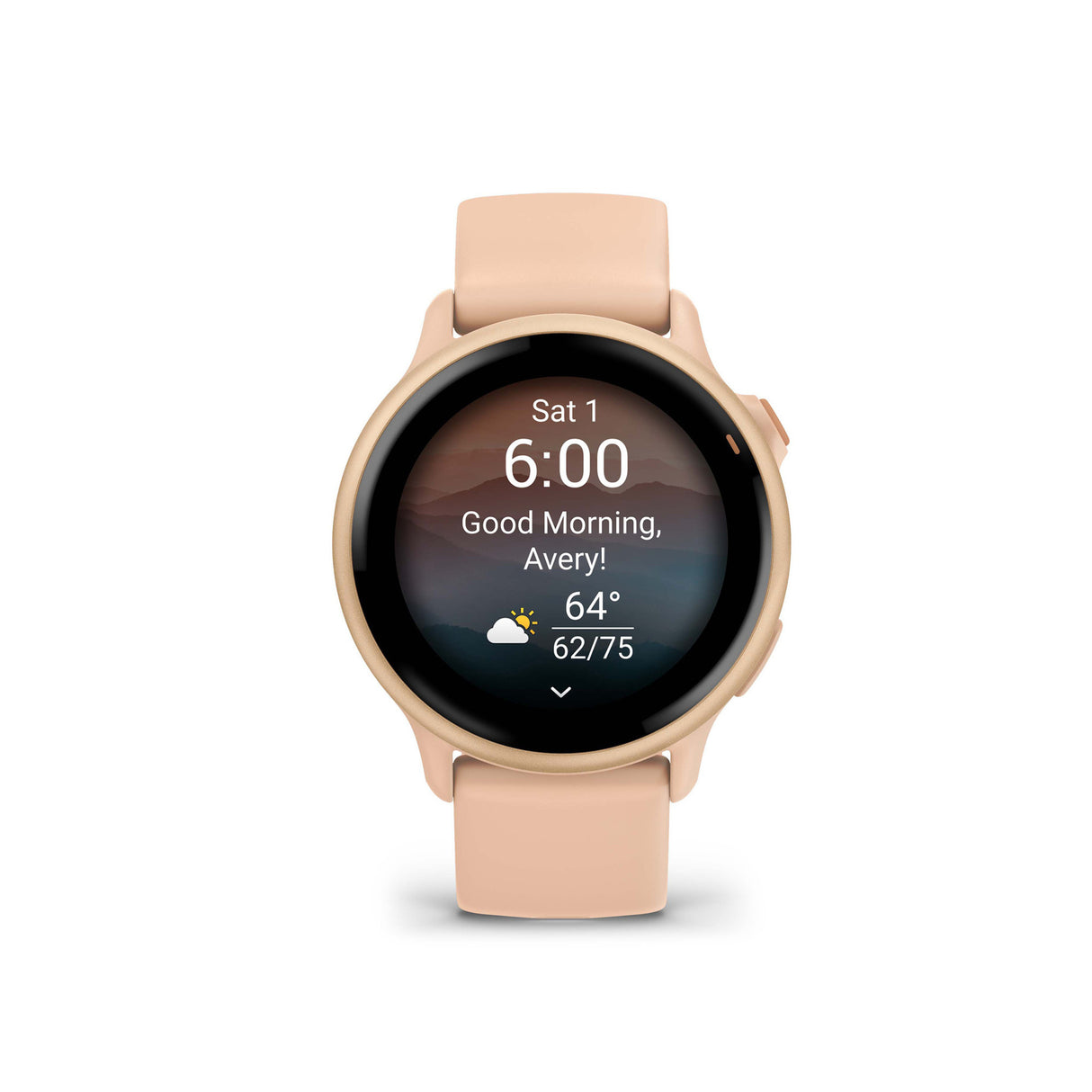 Garmin vivoactive 6 GPS Smartwatch (Metallic Pink Dawn with Pink Dawn Band)