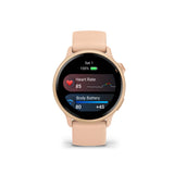 Garmin vivoactive 6 GPS Smartwatch (Metallic Pink Dawn with Pink Dawn Band)
