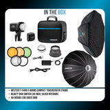 Westcott FJ400 II 400Ws Compact Touchscreen Strobe with FJ Pro AC and DC Battery Bundle