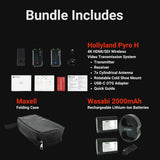 Hollyland Pyro H Wireless Video Transmission System with Rechargeable Batteries (2-Pack) Bundle
