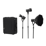Aputure STORM 80c Portable 3-Light Kit with ProLock Hyper Reflector and Mount Protection Cover