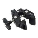 Aputure Super Mounting Clamp with Cold Shoe and Threads for Securing Lights and Accessories (Black)
