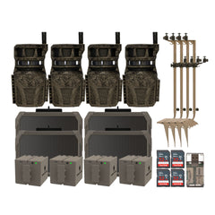 Wildgame Innovations Orbit 360-Degree Trail Camera with 36MP Image and 1080p Video (4-Pack) Bundle