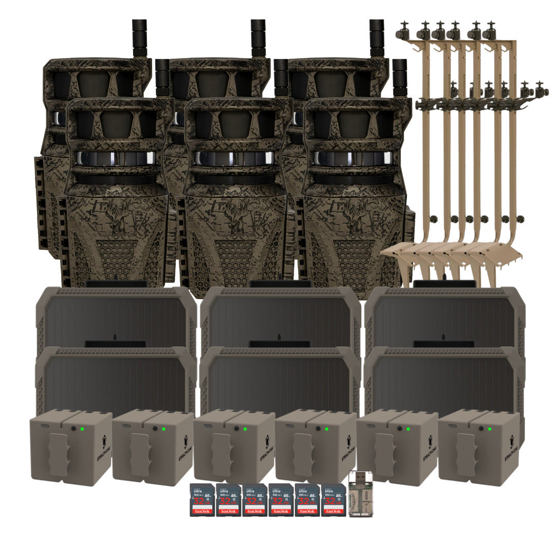 Wildgame Innovations Orbit 360-Degree Trail Camera with 36MP Image and 1080p Video (6-Pack) Bundle
