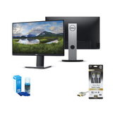 Dell P2219H 21.5-Inch FHD IPS Display Monitor (Black and Silver, Refurbished) with HDMI Cable Bundle