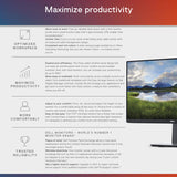 Dell P2219H 21.5-Inch FHD IPS Display Monitor (Black and Silver, Refurbished) with HDMI Cable Bundle