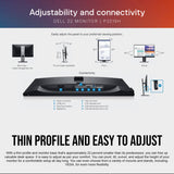 Dell P2219H 21.5-Inch FHD IPS Display Monitor (Black and Silver, Refurbished) with HDMI Cable Bundle