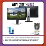 Dell P2219H 21.5-Inch FHD IPS Display Monitor (Black and Silver, Refurbished) with HDMI Cable Bundle