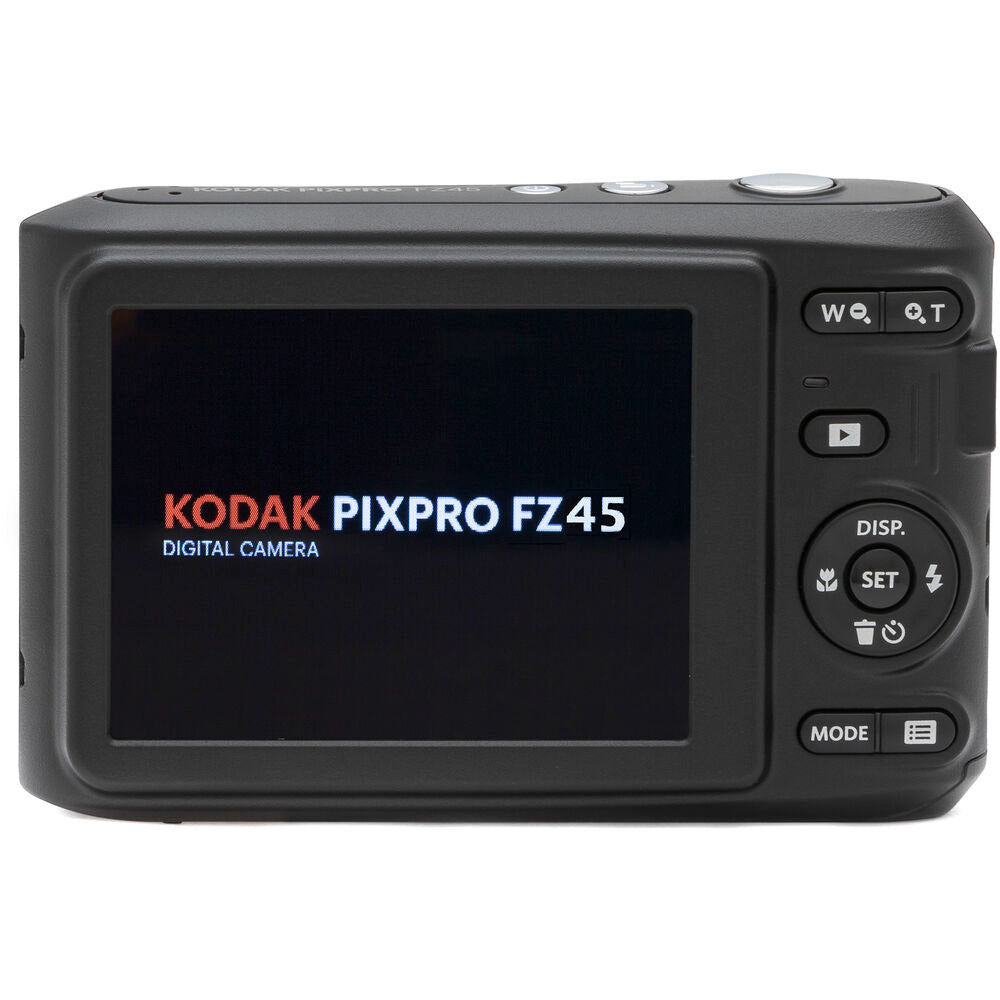 Kodak PIXPRO FZ45 Friendly Zoom Digital Camera (Black) Memory Card and Batteries