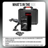 Movmax Blade Arm with N2 Arm Technology, Hard Case (Black) and Hoop Connector (Gray) Bundle