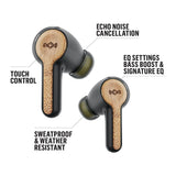 House of Marley Rebel True Wireless Earbuds with Call Noise Cancellation (Signature Black)