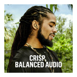 House of Marley Rebel True Wireless Earbuds with Call Noise Cancellation (Signature Black)