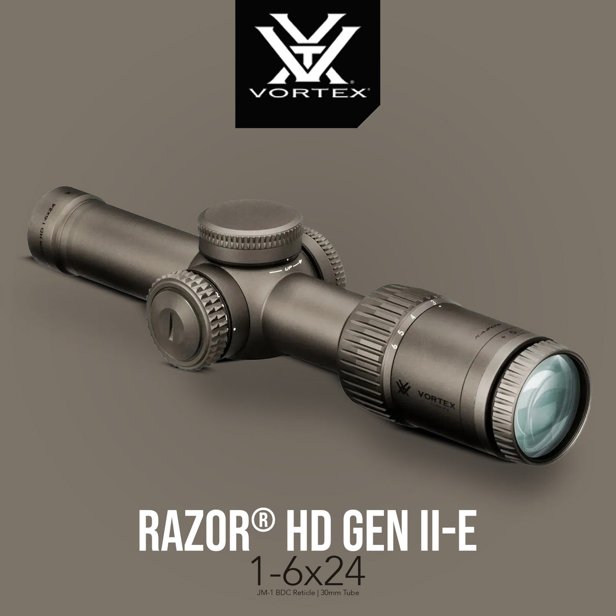 Vortex Razor HD Gen II-E 1-6x24 Riflescope (VMR-2 MRAD Reticle) with Sport Cantilever Mount Bundle