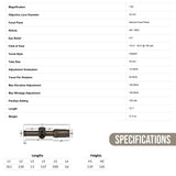 Vortex Razor HD Gen II-E 1-6x24 Riflescope (VMR-2 MRAD Reticle) with Sport Cantilever Mount Bundle