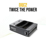 Deity DQC2 2-Bay Smart Battery Charger with Battery Indicator and USB-C Input Ports (Black) Bundle