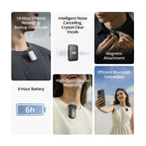 DJI Osmo Mobile 7 Gimbal with DJI Mic 2 Transmitter (White), Lavalier Mic, and Travel Case