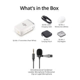 DJI Mic 2 (1 TX, Platinum White) with Omnidirectional Lavalier Microphone