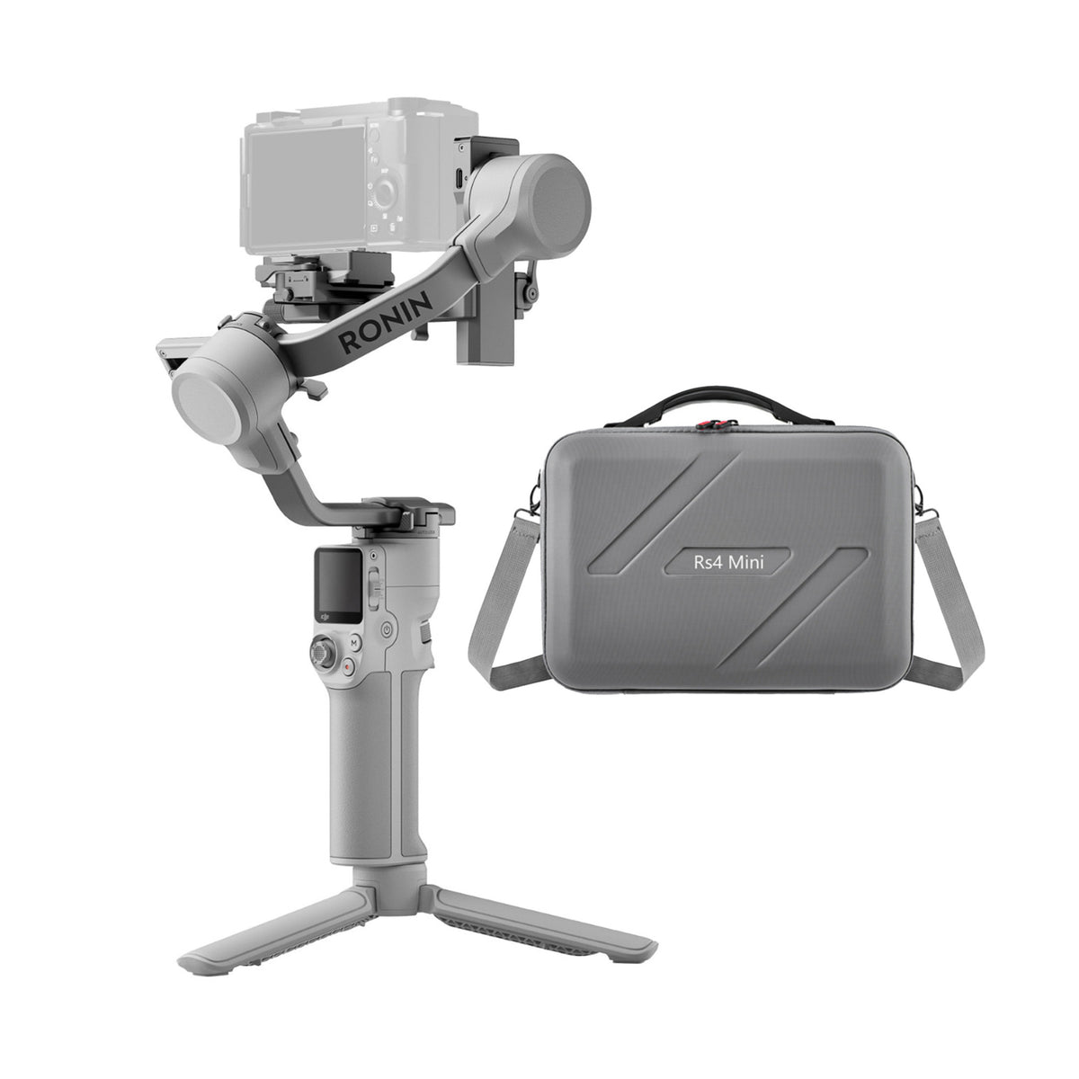 DJI RS 4 Mini Gimbal Stabilizer for Cameras with Auto Axis Lock with Carrying Case for DJI RS 4 Mini