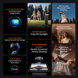 DJI Osmo Pocket 3 with Mic 2 (1 TX, Shadow Black), Lav Mic, and 128GB MicroSD Card bundle