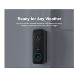 AOSU Waterproof Video Doorbell Ultra with 5MP Ultra HD Camera, Built-In 8GB Memory, and HomeBase