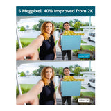 AOSU Waterproof Video Doorbell Ultra with 5MP Ultra HD Camera, Built-In 8GB Memory, and HomeBase