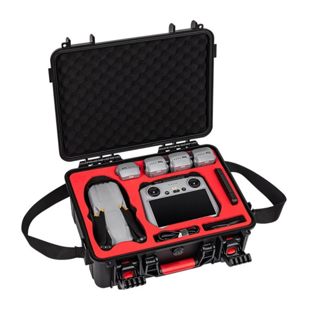 STARTRC Waterproof Carrying Case for DJI Air 3S Fly More Combo with Custom-Fit Compartments (Black)