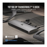 Corsair TBT100 Thunderbolt 3 USB Dock with Two DisplayPort Outputs and 3.5mm Audio Combo Jack