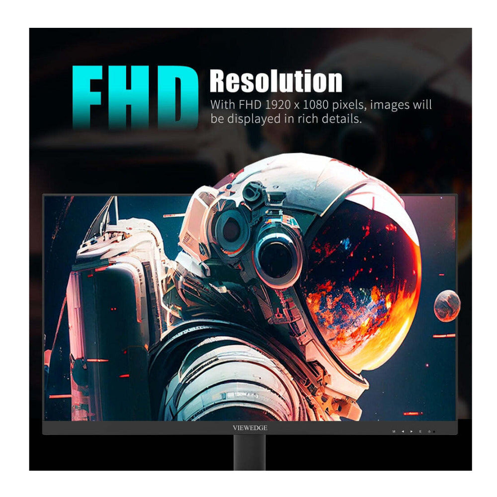 Viewedge 24-inch Gaming Monitor, 165Hz Frameless IPS Panel, Full HD (Black)