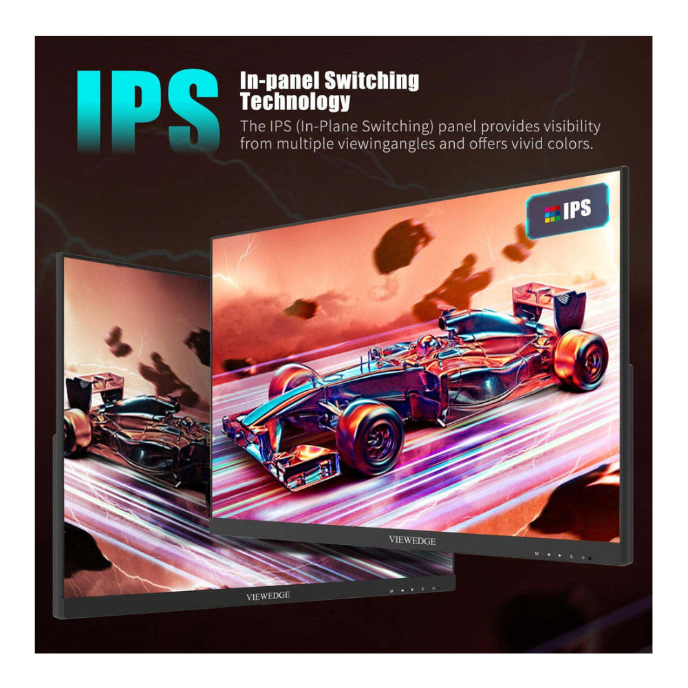 Viewedge 24-inch Gaming Monitor, 165Hz Frameless IPS Panel, Full HD (Black)