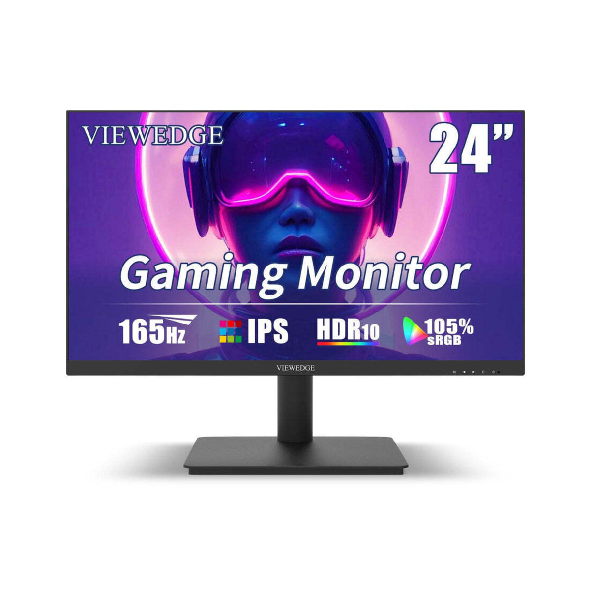Viewedge 24-inch Gaming Monitor, 165Hz Frameless IPS Panel, Full HD (Black)