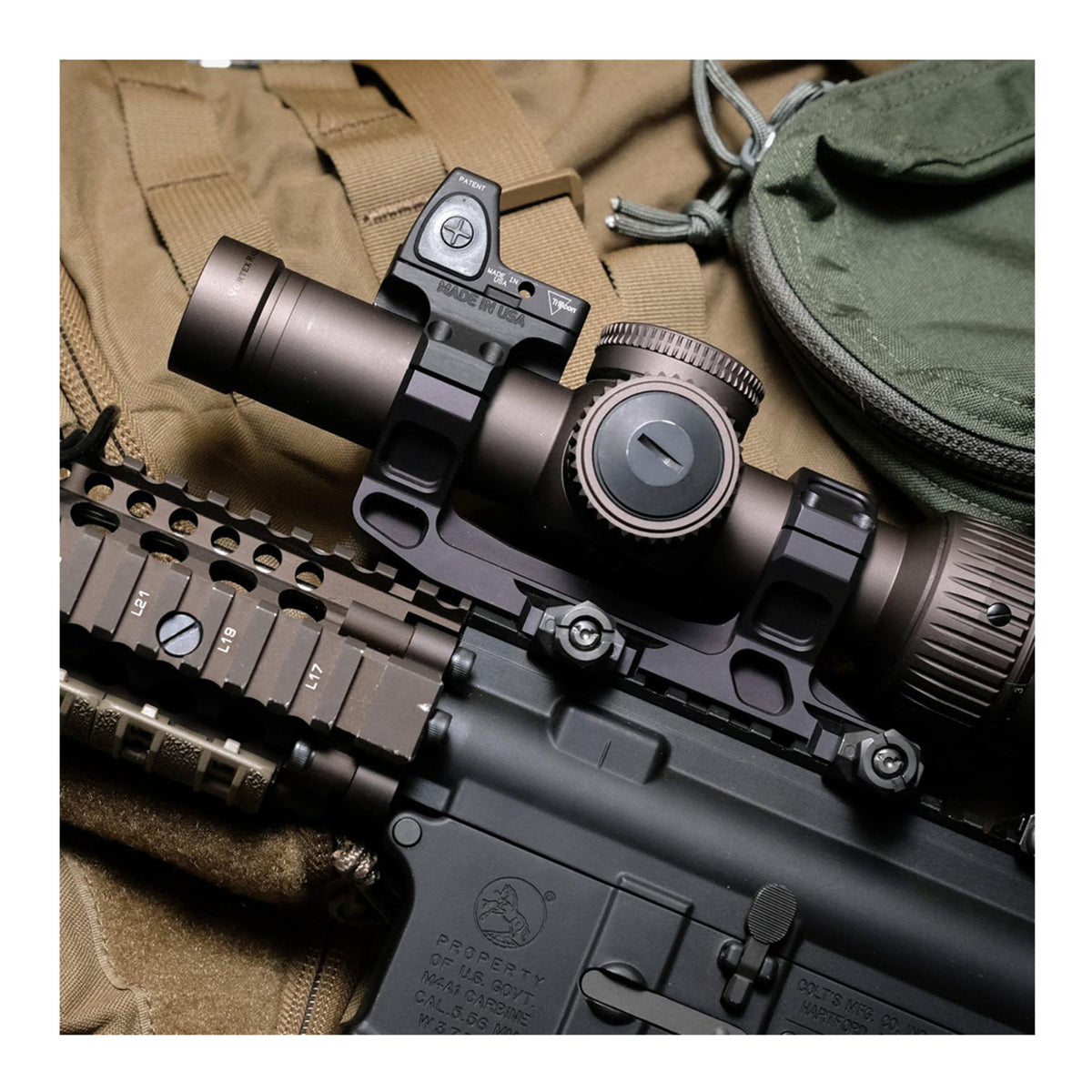 Reptilia ROF-90, MIL-STD for Geissele 30mm and AUS Mount (Black Anodized)