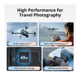 DJI Air 3S Dual Camera Drone Fly More Combo with 128GB microSDXC UHS I Class 10 A2 V30 Memory Card