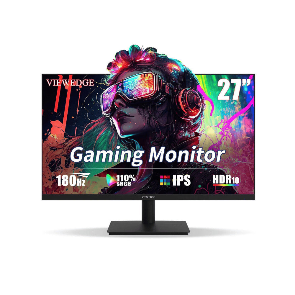 Viewedge 27 Inch Gaming Monitor Full HD 1080p,180Hz Refresh Rate with Built-In Speakers