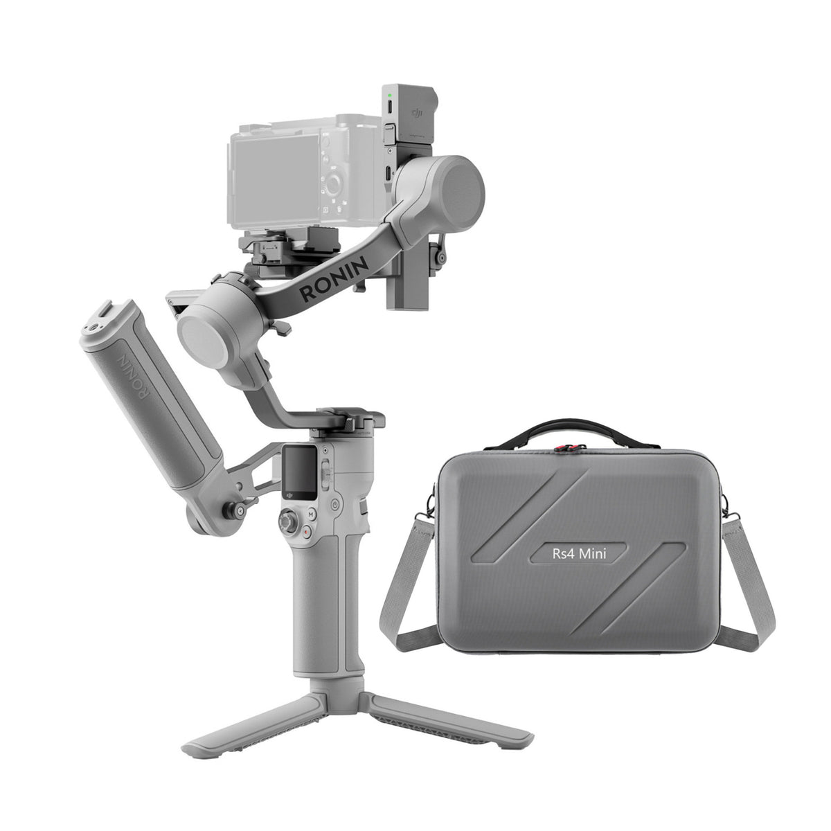 DJI RS 4 Mini Combo Gimbal Stabilizer for Cameras with Auto Axis Locks with Carrying Case