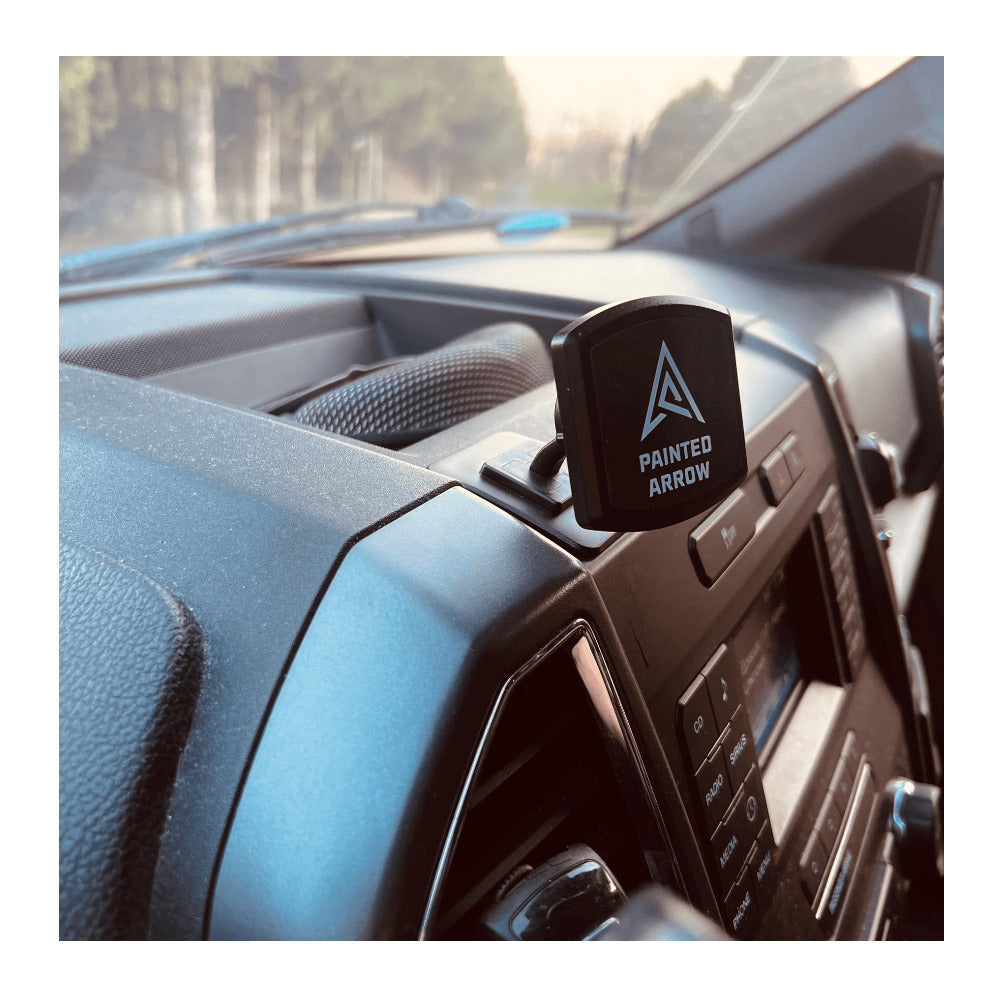 Painted Arrow Magnetic Smartphone Dash Mount, Adhesive Base, Lighweight (Black)
