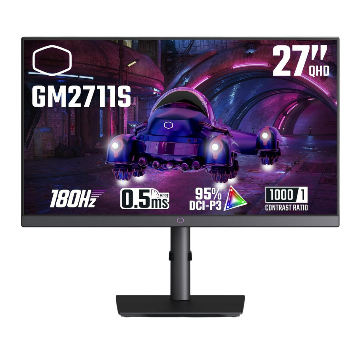 Cooler Master GM2711S 27-Inch QHD 2560x1440 Ultra-Speed IPS Flat Series Gaming Monitor