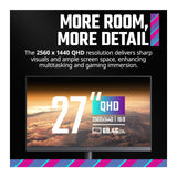 Cooler Master GM2711S 27-Inch QHD 2560x1440 Ultra-Speed IPS Flat Series Gaming Monitor