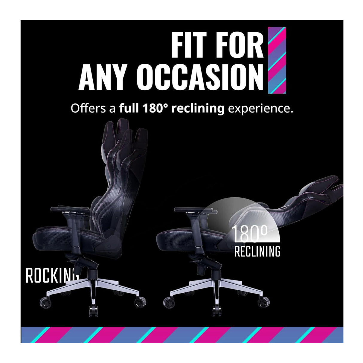 Cooler Master Caliber X1C Cooling Series Gaming Chair with Multi-Adjustable 4D Armrest (Black)