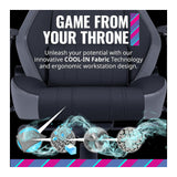 Cooler Master Caliber X1C Cooling Series Gaming Chair with Multi-Adjustable 4D Armrest (Black)